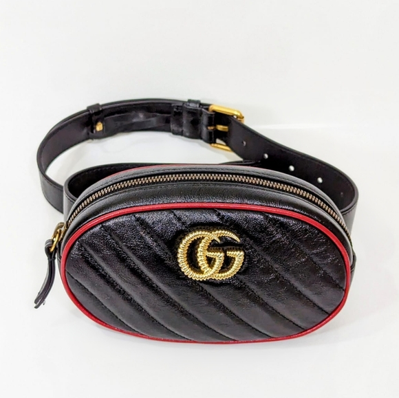 ✨️💎Authentic Gucci GG Marmont Torchon Leather Belt Bag - Picture 6 of 13